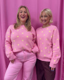 Cirkeline sweater med polka dots