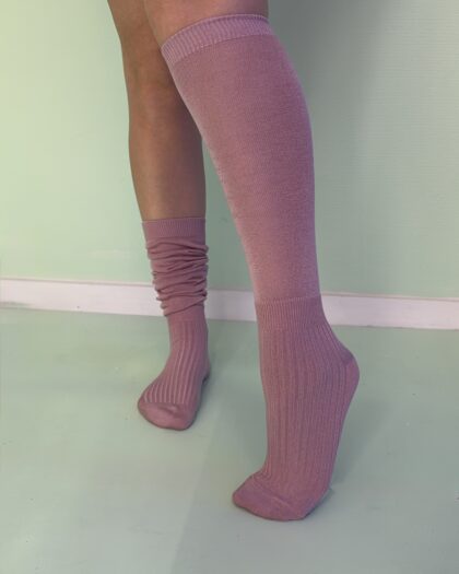 Rosa Knæstrømpe